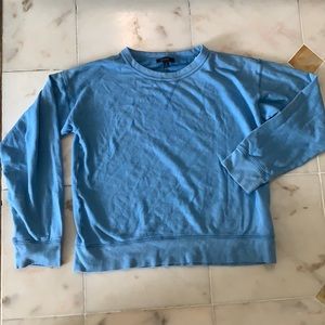 JCrew boyfriend sweatshirt. Women’s size small. New with tags. Blue.